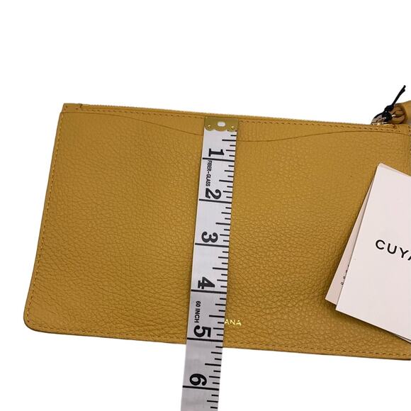 NWT CUYANA Turkey Mustard Wristlet - Picture 9 of 10